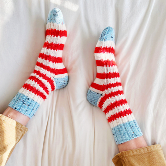 KIT tricot Chaussettes - patron de Summer Lee SLIP RIB SOCKS