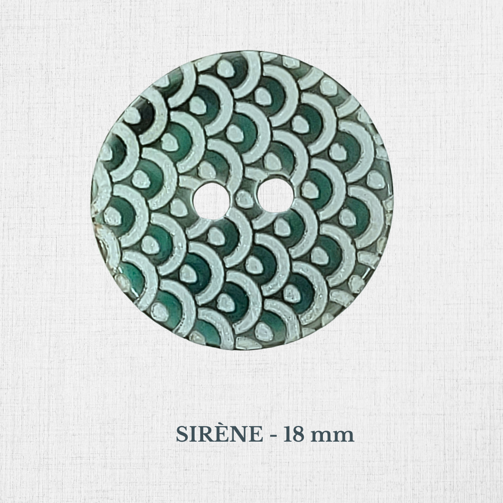 Boutons en nacre - Noir, Gris, Bleu, Vert - 18 à 22 mm