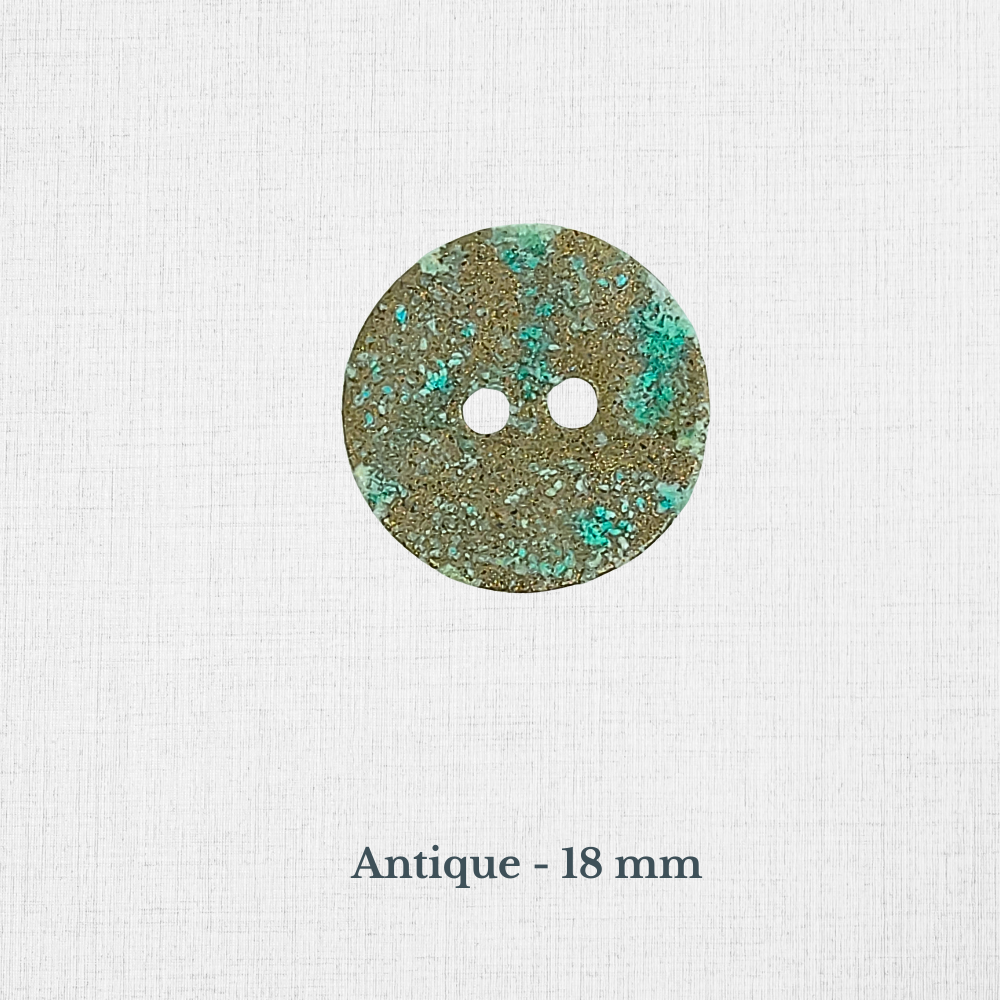 Boutons en nacre - Noir, Gris, Bleu, Vert - 18 à 22 mm