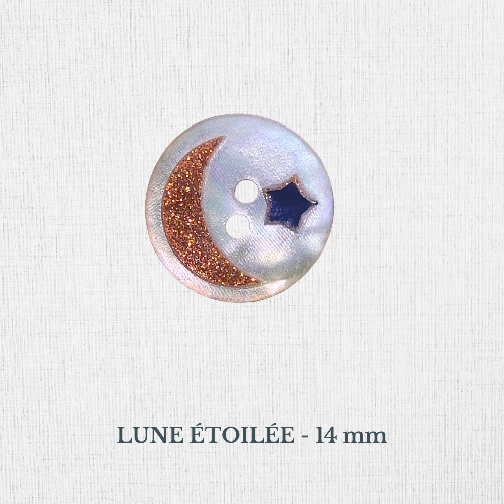 Boutons en nacre - Noir, Gris, Bleu, Vert - 10 à 15 mm