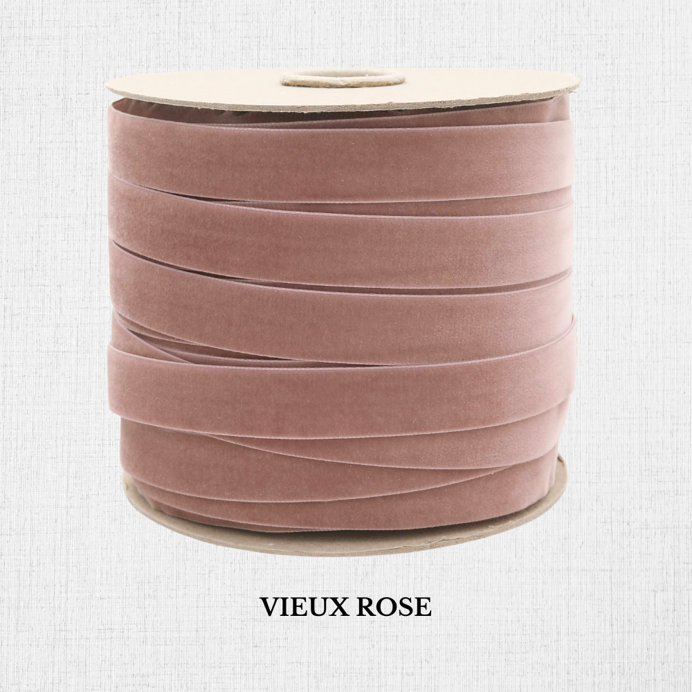 Elastic velvet ribbon - 16 mm