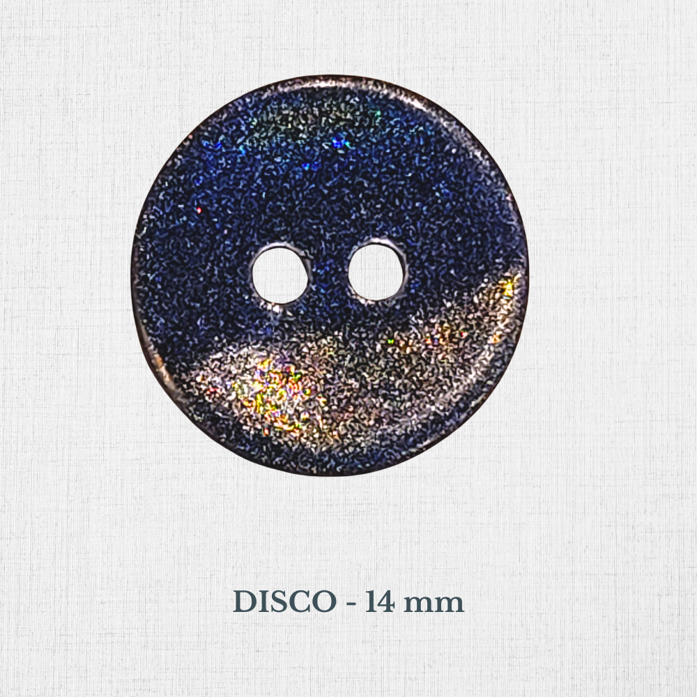 Boutons en nacre - Noir, Gris, Bleu, Vert - 10 à 15 mm