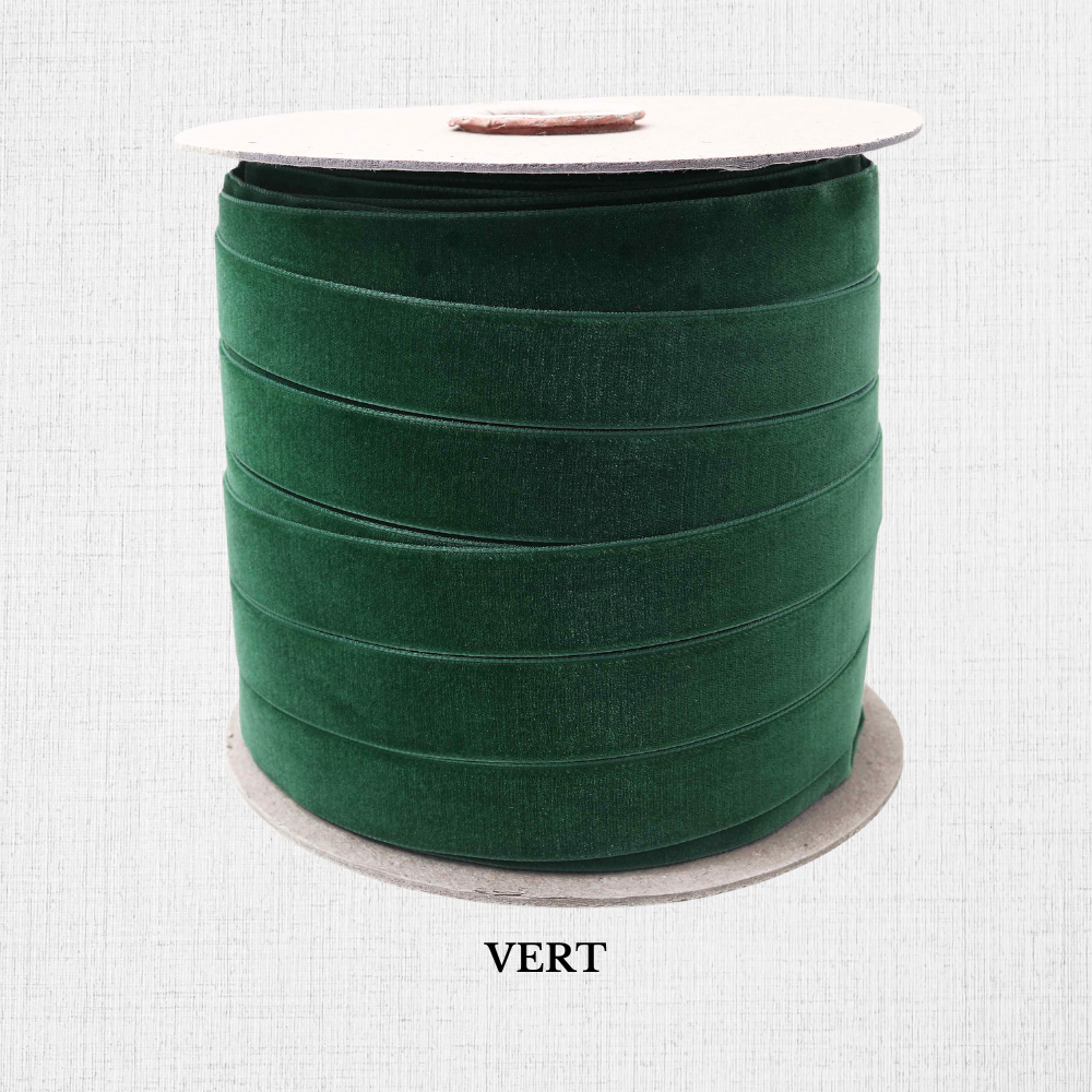 Elastic velvet ribbon - 16 mm