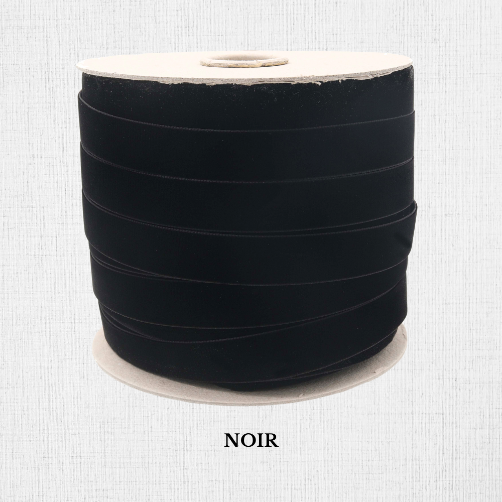 Elastic velvet ribbon - 16 mm