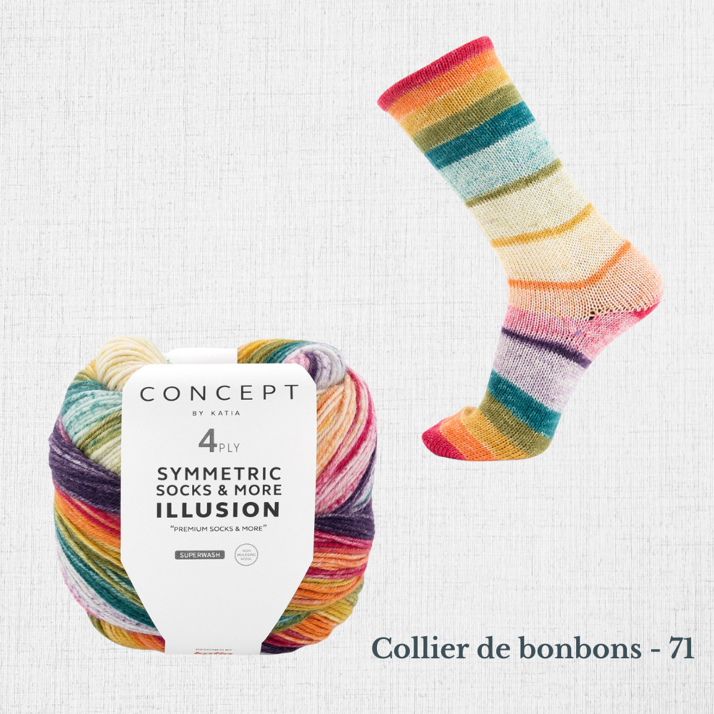ILLUSION SYMMETRIC SOCKS par Katia