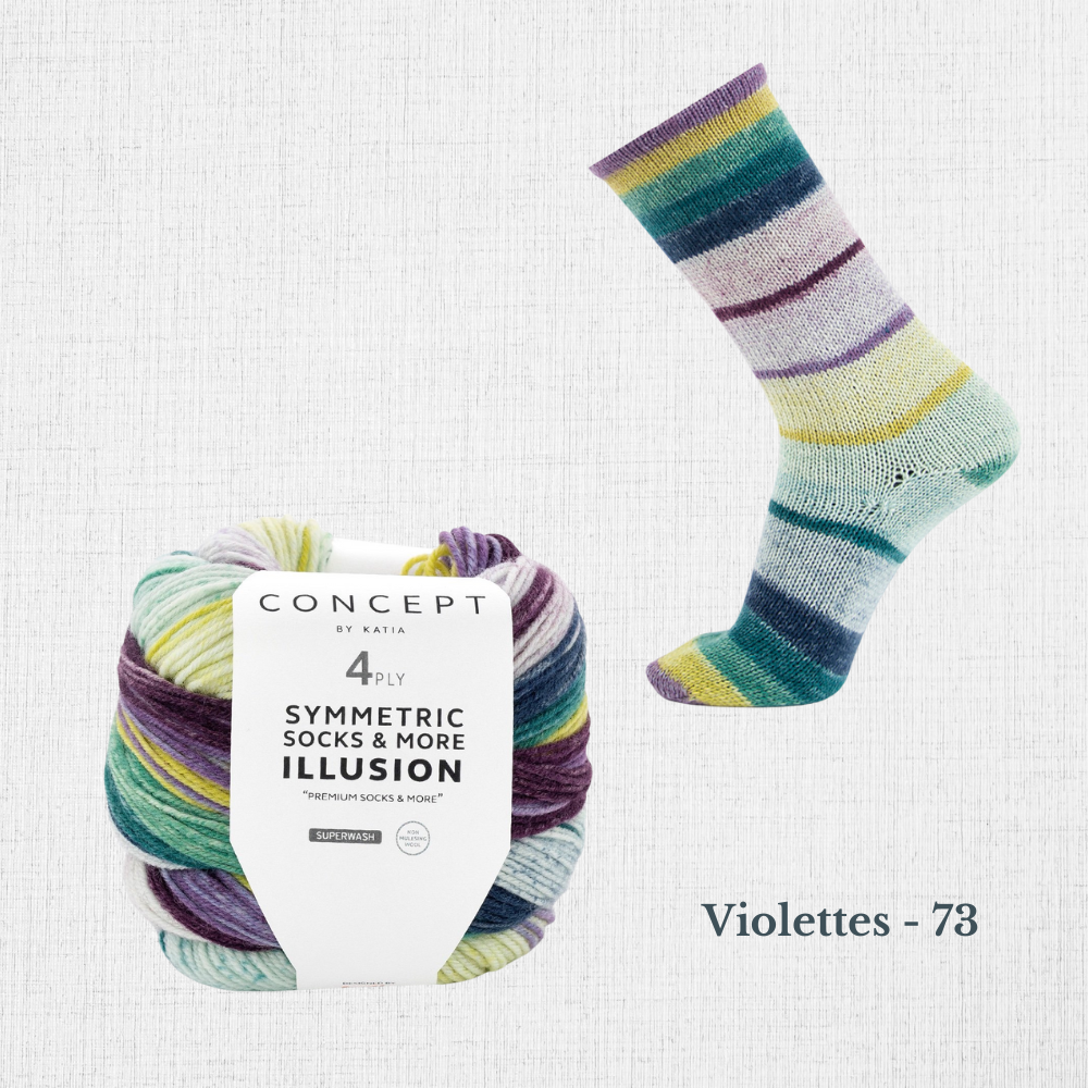 ILLUSION SYMMETRIC SOCKS par Katia