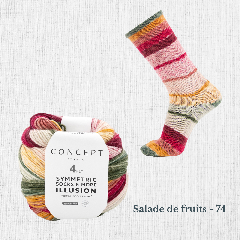 ILLUSION SYMMETRIC SOCKS par Katia