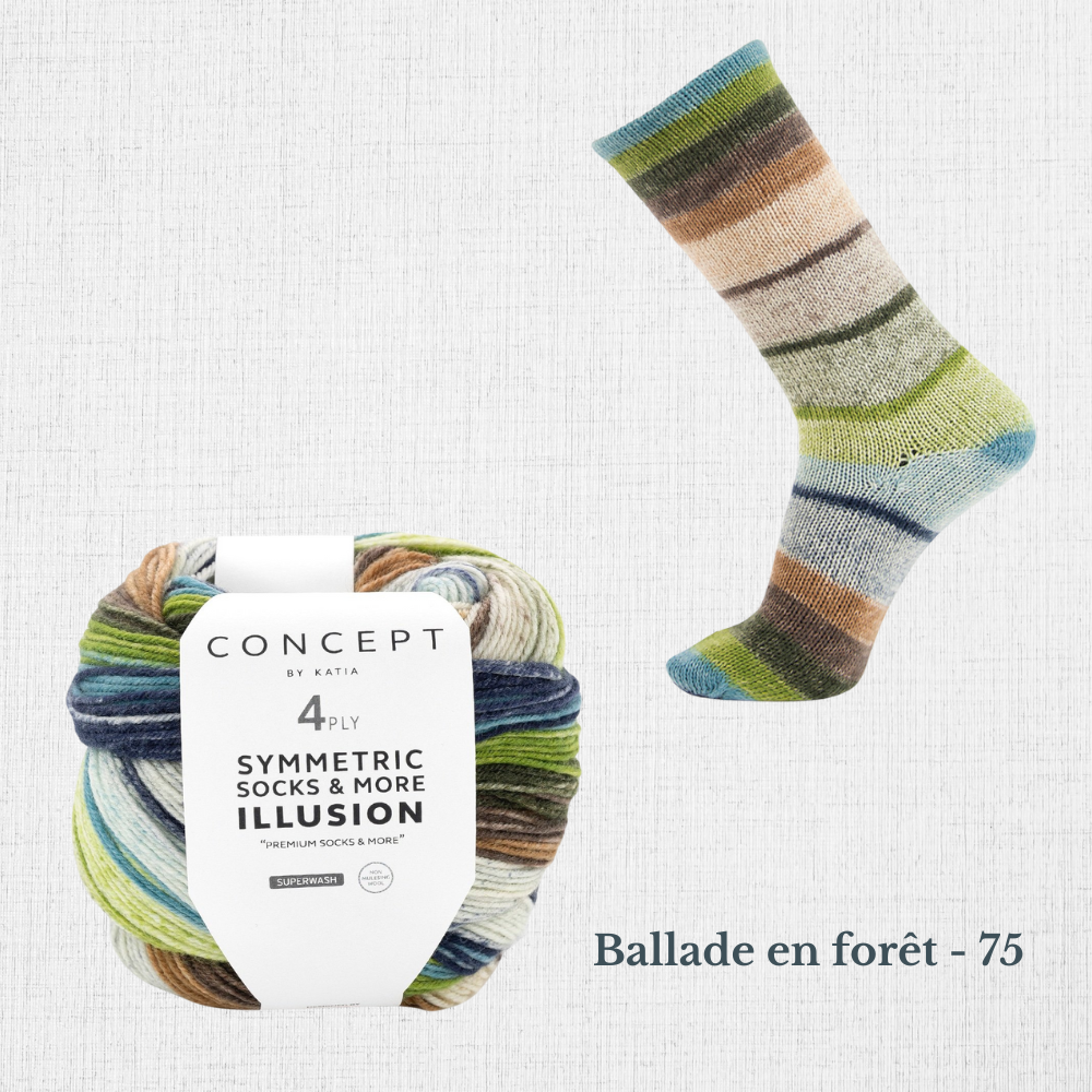 ILLUSION SYMMETRIC SOCKS par Katia