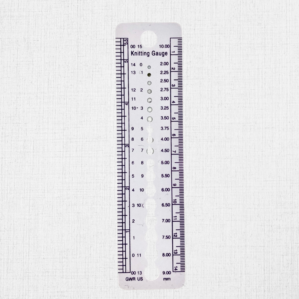 Règle et jauge d'aiguilles