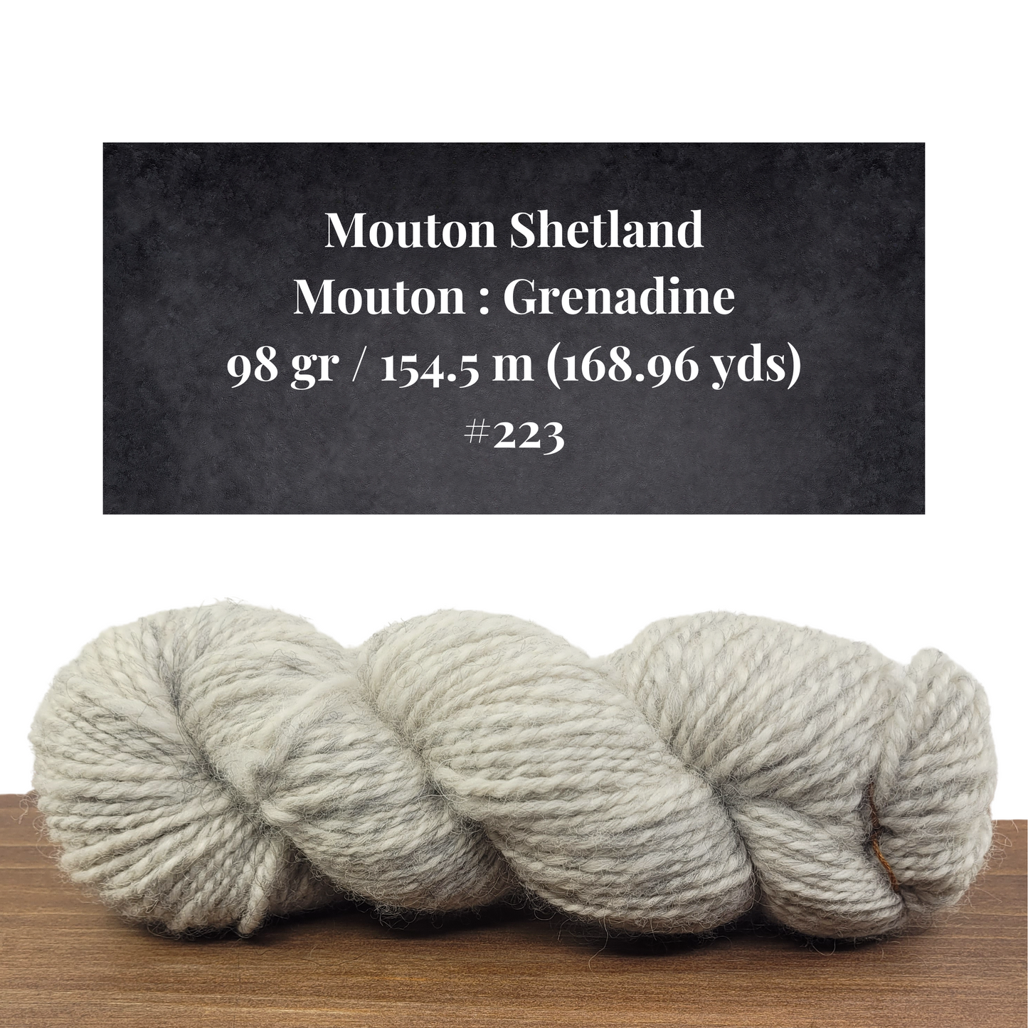 Hand spun wool by Le Mouton Polaire - Production 2024