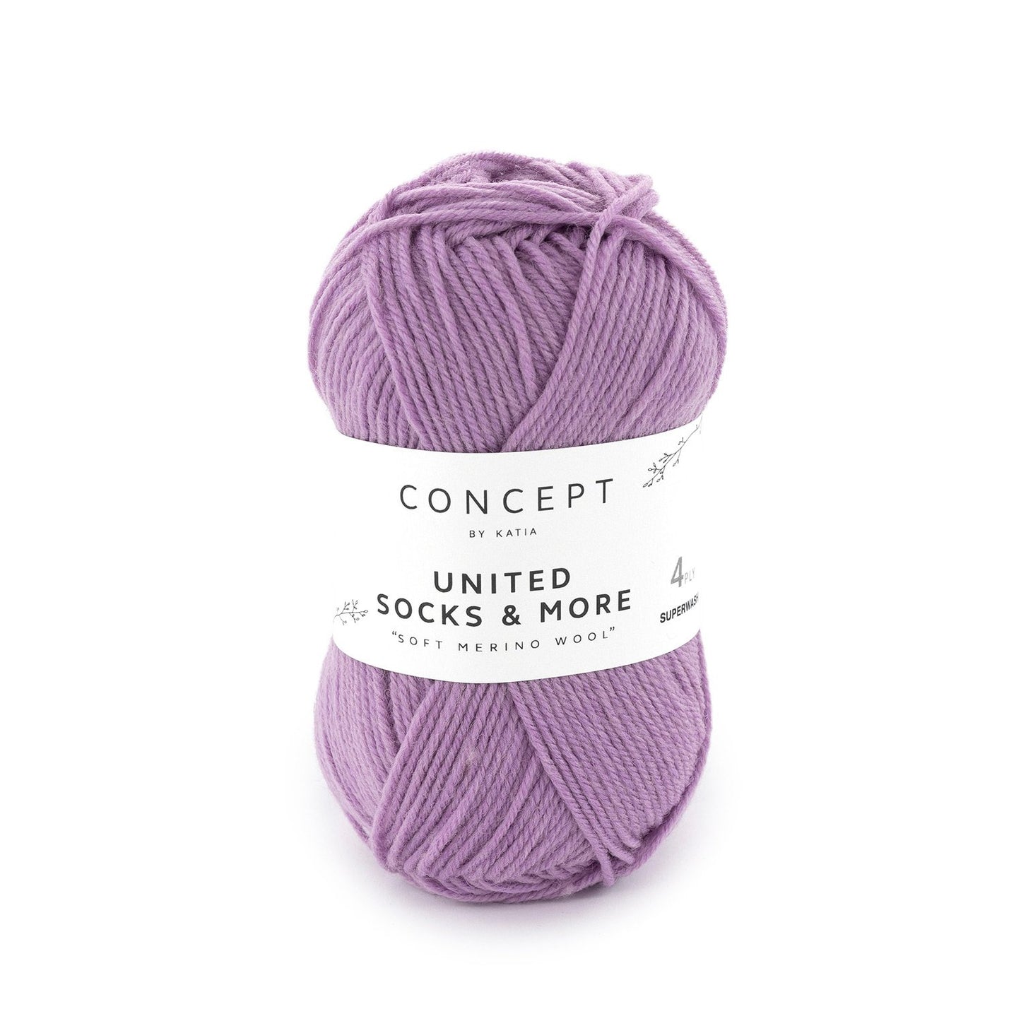 United Socks & More par Katia - fil à chaussettes en 25 gr