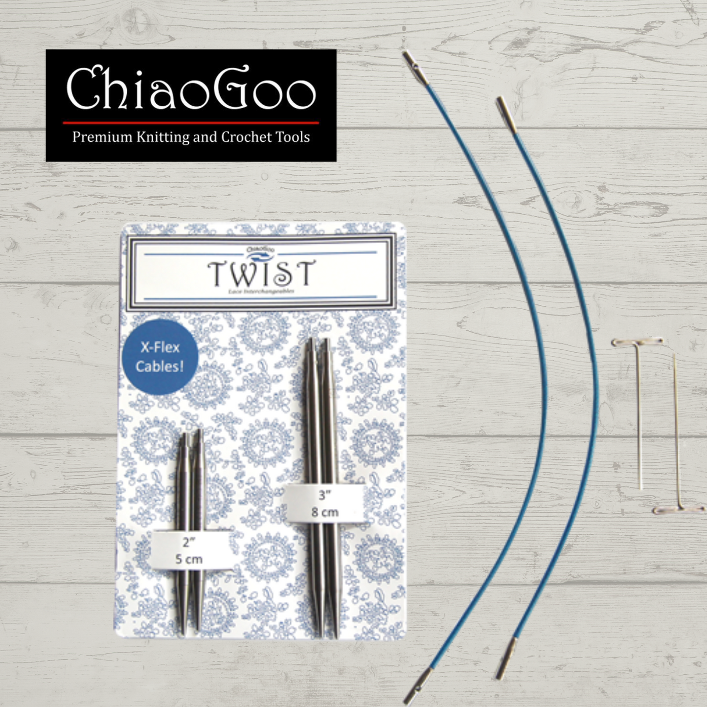 Combo Twist Short SMALL avec cable X-Flex 3.5 a 5mm par Chiaogoo