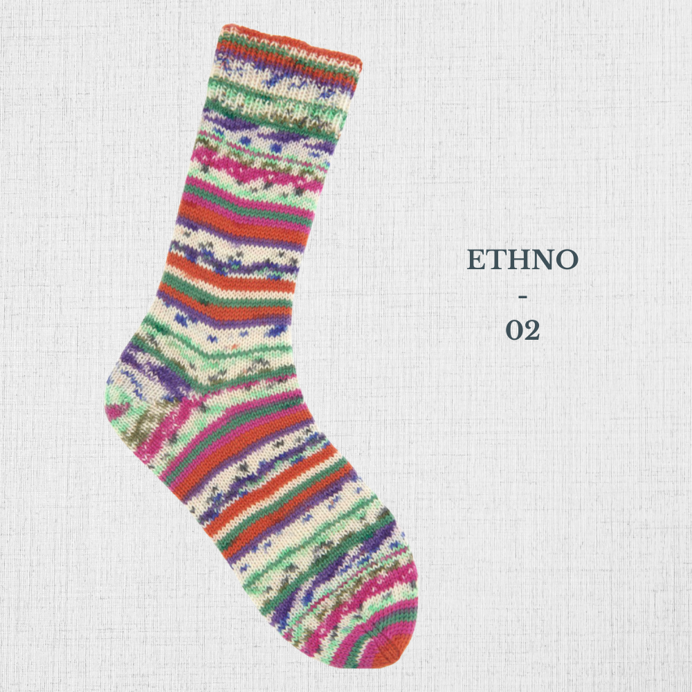 Socks Néon Fair Isle 4 Ply par Rico