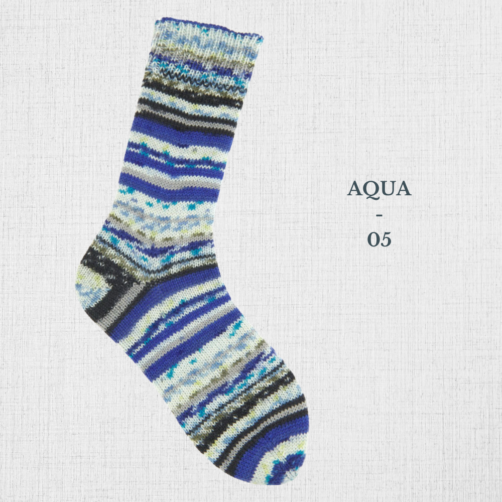 Socks Néon Fair Isle 4 Ply par Rico