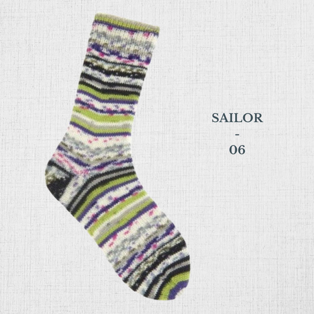 Socks Néon Fair Isle 4 Ply par Rico