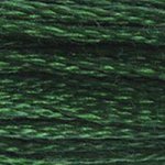 DMC fil de coton à broder (8m) - Verts foncés - DMC Cotton Embroidery Floss (8,7y)  - Dark Green