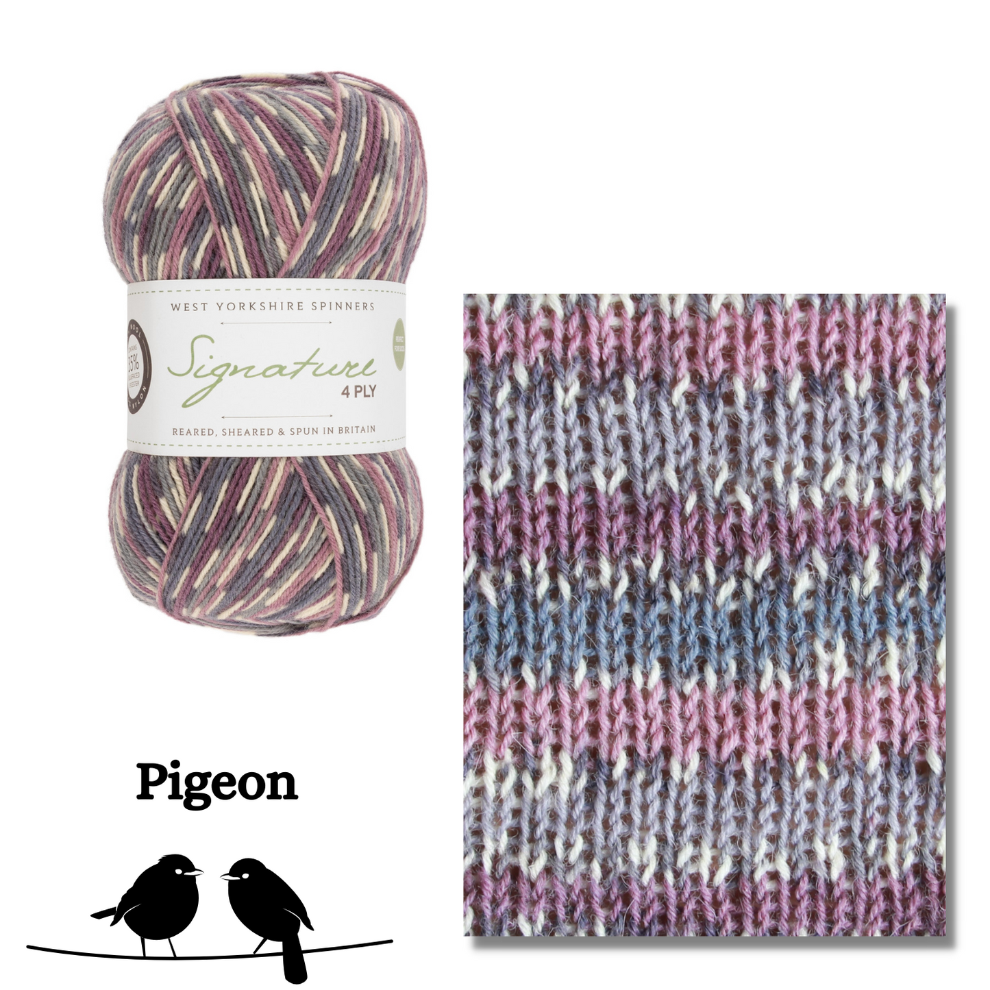 West Yorkshire Spinners - Signature 4 ply - Les oiseaux de nos campagne