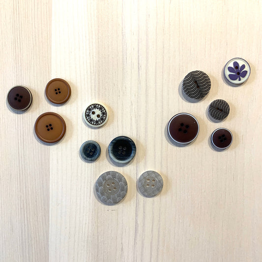 Boutons recyclés