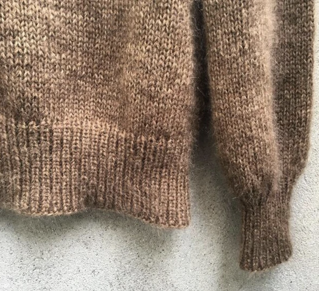 Simple and simple sweater - Patron de Knitting for Olive