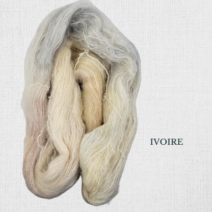 SELKIE par Hand Maiden - Kid Mohair et Soie teint à la main