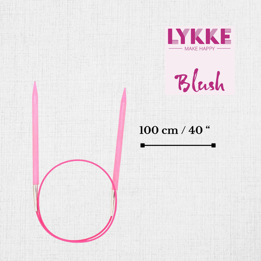 Aiguilles Circulaires Blush 100 cm / 40 " par LYKKE