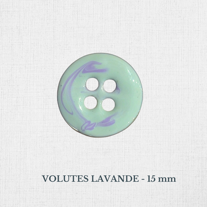 Boutons en nacre NoirS, GrIs, BleuS, Verts en 10 à 15 mm