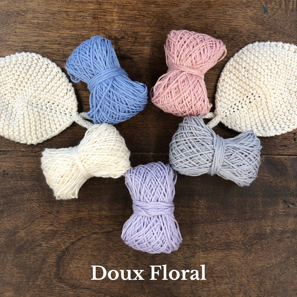 Knitting Kit - Leaf Washcloths - 100% Organic Cotton