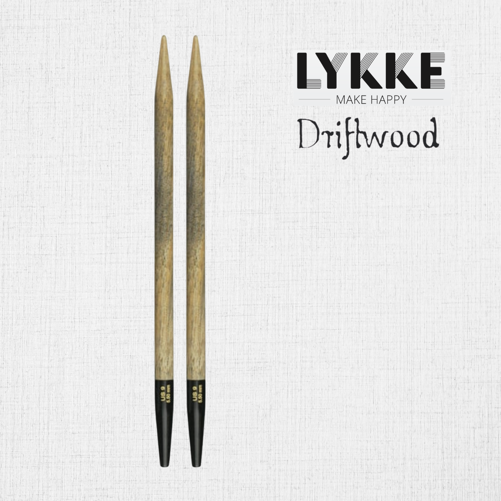 "Driftwood" Interchangeable Wooden Needles by LYKKE