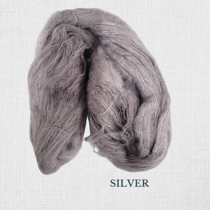 SELKIE par Hand Maiden - Kid Mohair et Soie teint à la main