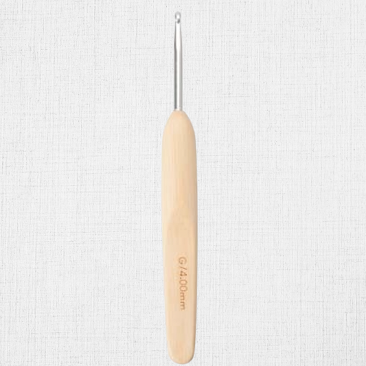 Metal hook with bamboo handle by Chiaogoo