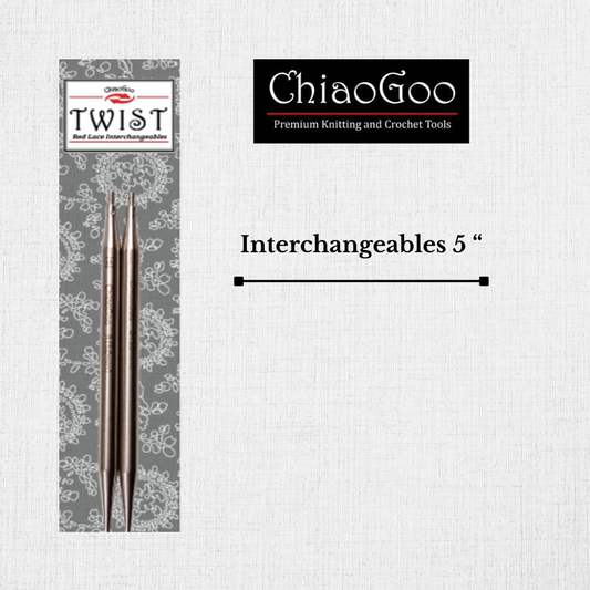 Aiguilles interchangeables en 5" / 12.5 cm par Chiaogoo