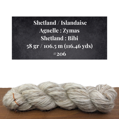 Hand spun wool by Le Mouton Polaire - Production 2024