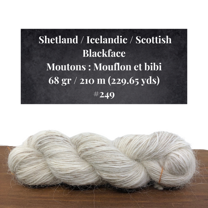 Hand spun wool by Le Mouton Polaire - Production 2024