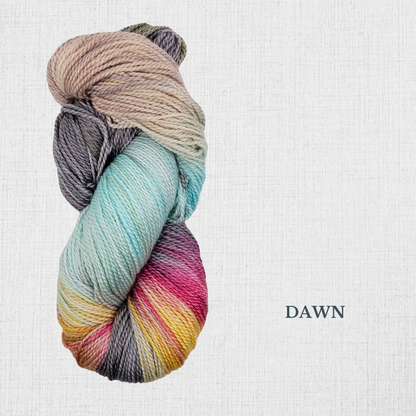 TREE  WOOL par Fleece Artist - Laine fingering teinte à la main