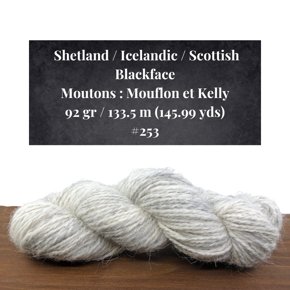 Hand spun wool by Le Mouton Polaire - Production 2024