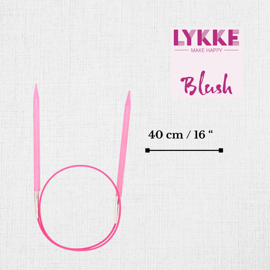 Aiguilles Circulaires Blush 40 cm / 16'' par LYKKE