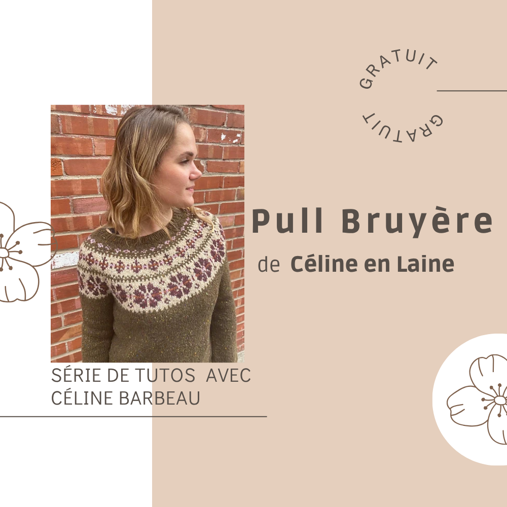 Cours en ligne GRATUIT - Le Pull Bruyère de Céline Barbeau