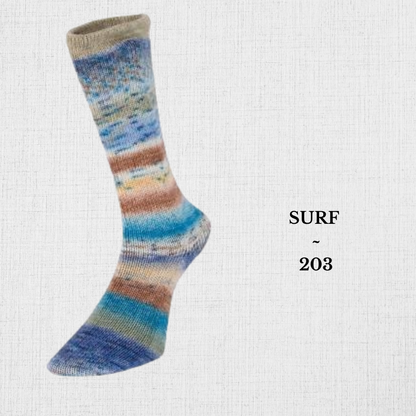 Fil à chaussettes  "Célébration - Évolution" par Estelle