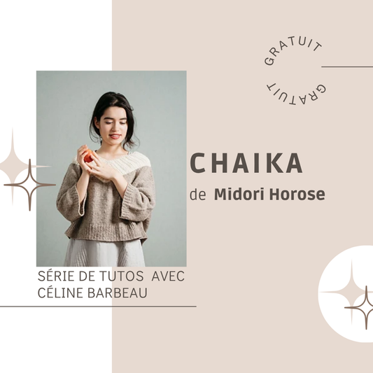 Cours en ligne GRATUIT - Le pull Chaika de Midori Hirose
