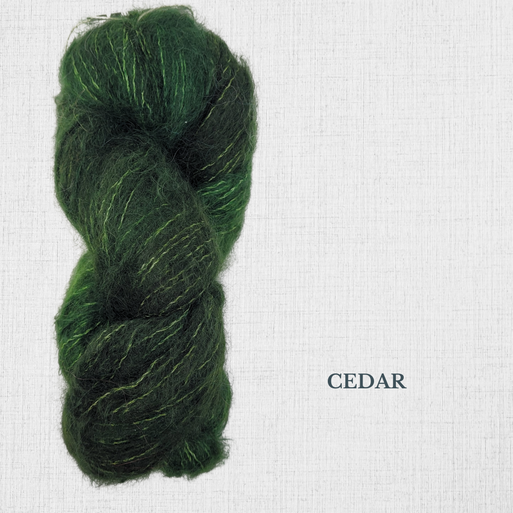 SELKIE par Hand Maiden - Kid Mohair et Soie teint à la main