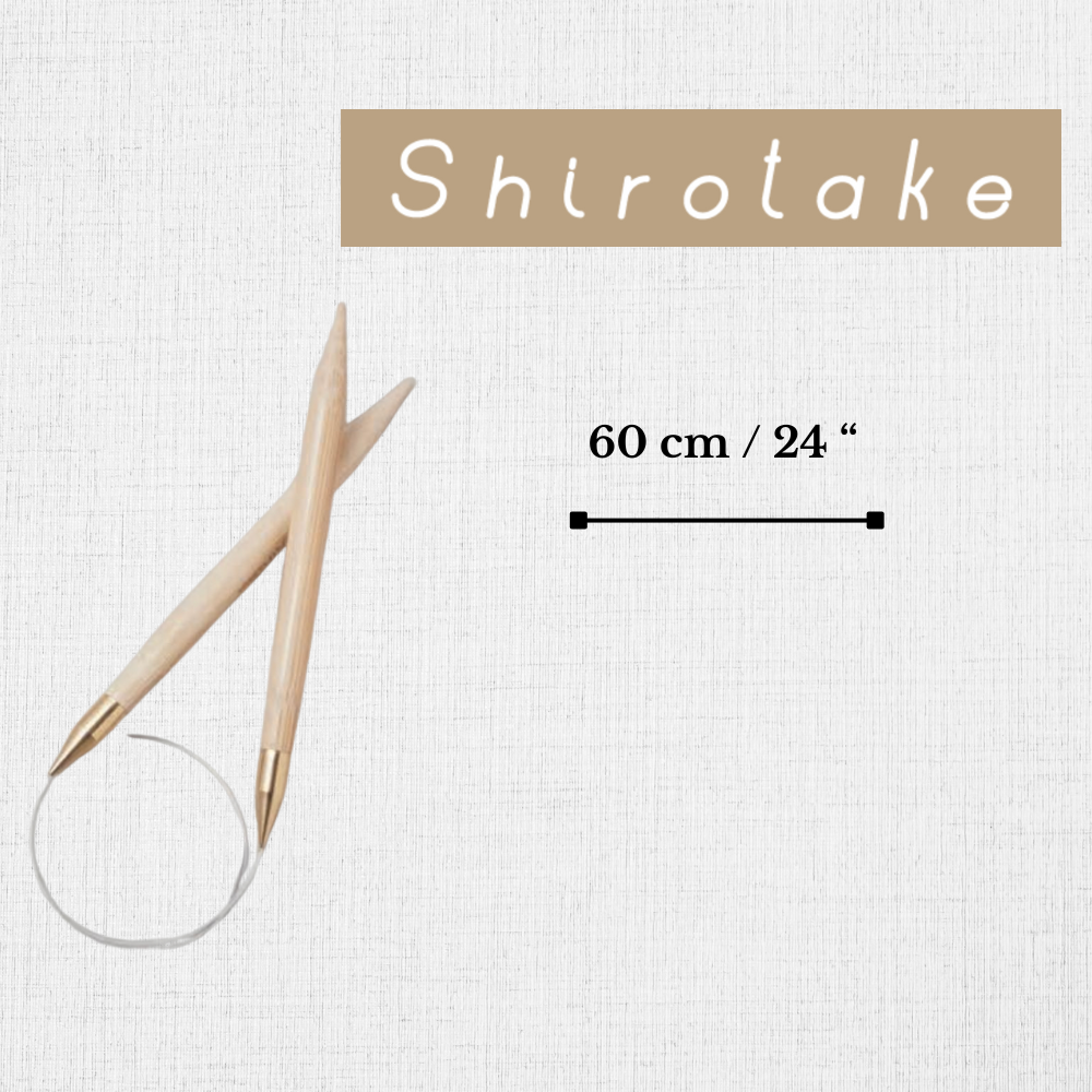 Shirotake Circular Needles in 24''/ 60 cm  by Seeknit