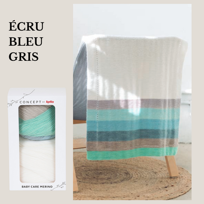 Kit Couverture Bébé par Katia - Édition Limitée