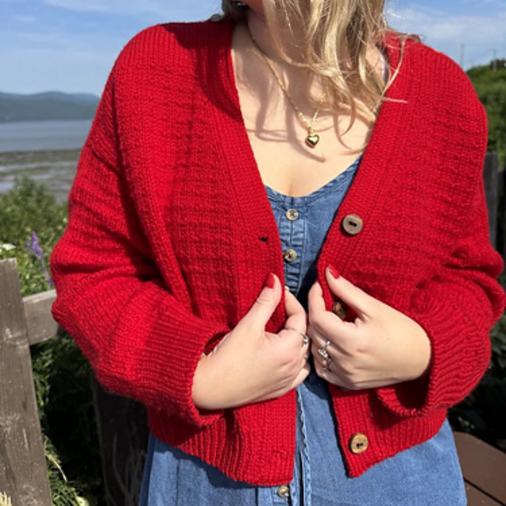 FREE Online Course - The Meringue Knit Waffle Cardigan