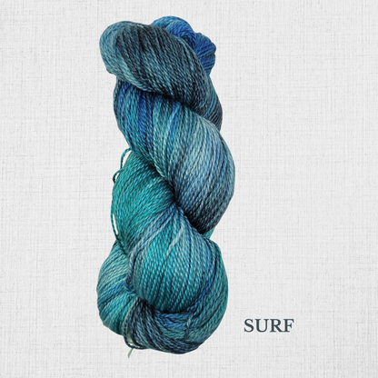 TREE  WOOL par Fleece Artist - Laine fingering teinte à la main