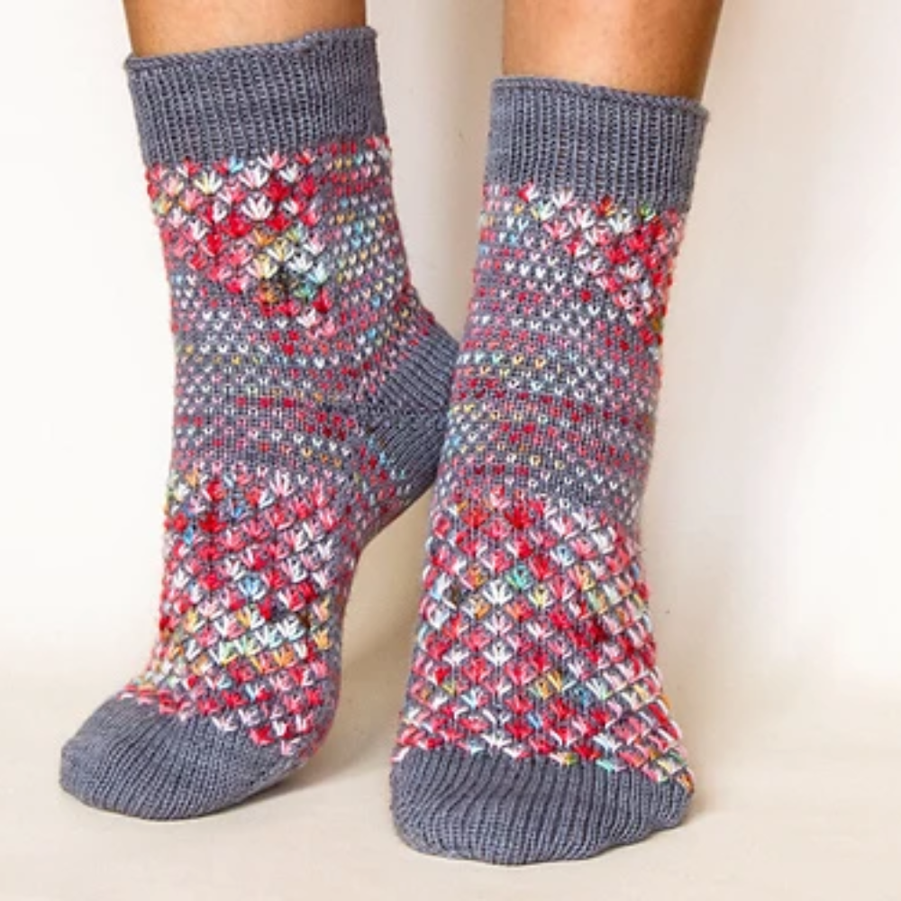Cours en ligne (En redifféré)  Je tricote les Candy Bar Socks de Dolly Laishram Bhardwaj