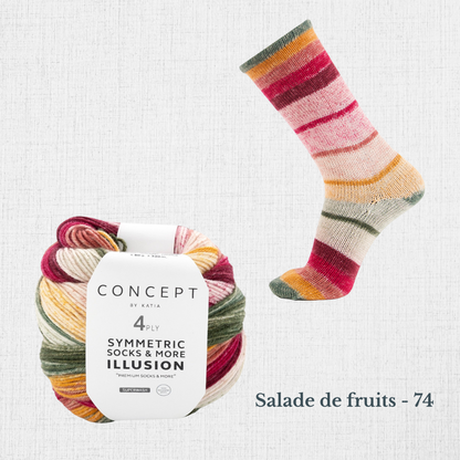 ILLUSION SYMMETRIC SOCKS par Katia