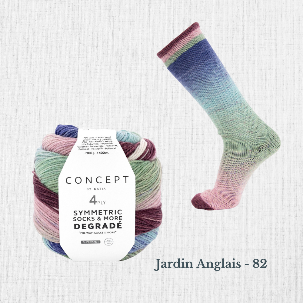 DEGRADÉ SYMMETRIC SOCKS par Katia
