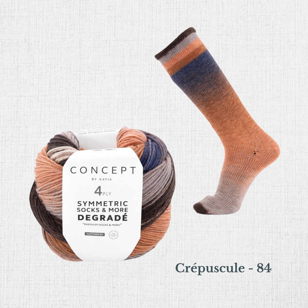 DEGRADÉ SYMMETRIC SOCKS par Katia