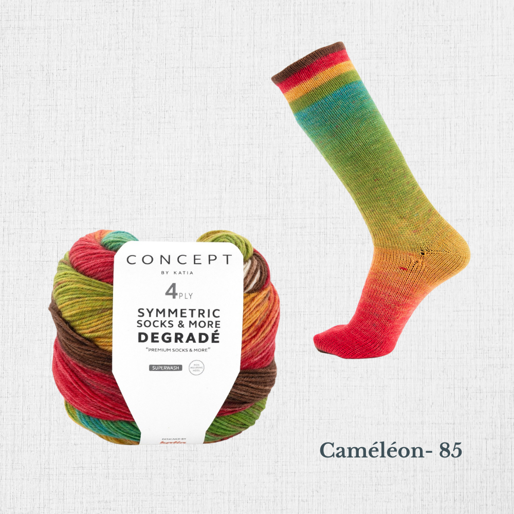 DEGRADÉ SYMMETRIC SOCKS par Katia