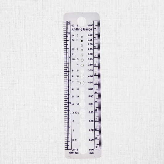 Règle et jauge d'aiguilles